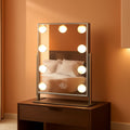 White Vanity Mirror With Light 10X Magnification LED