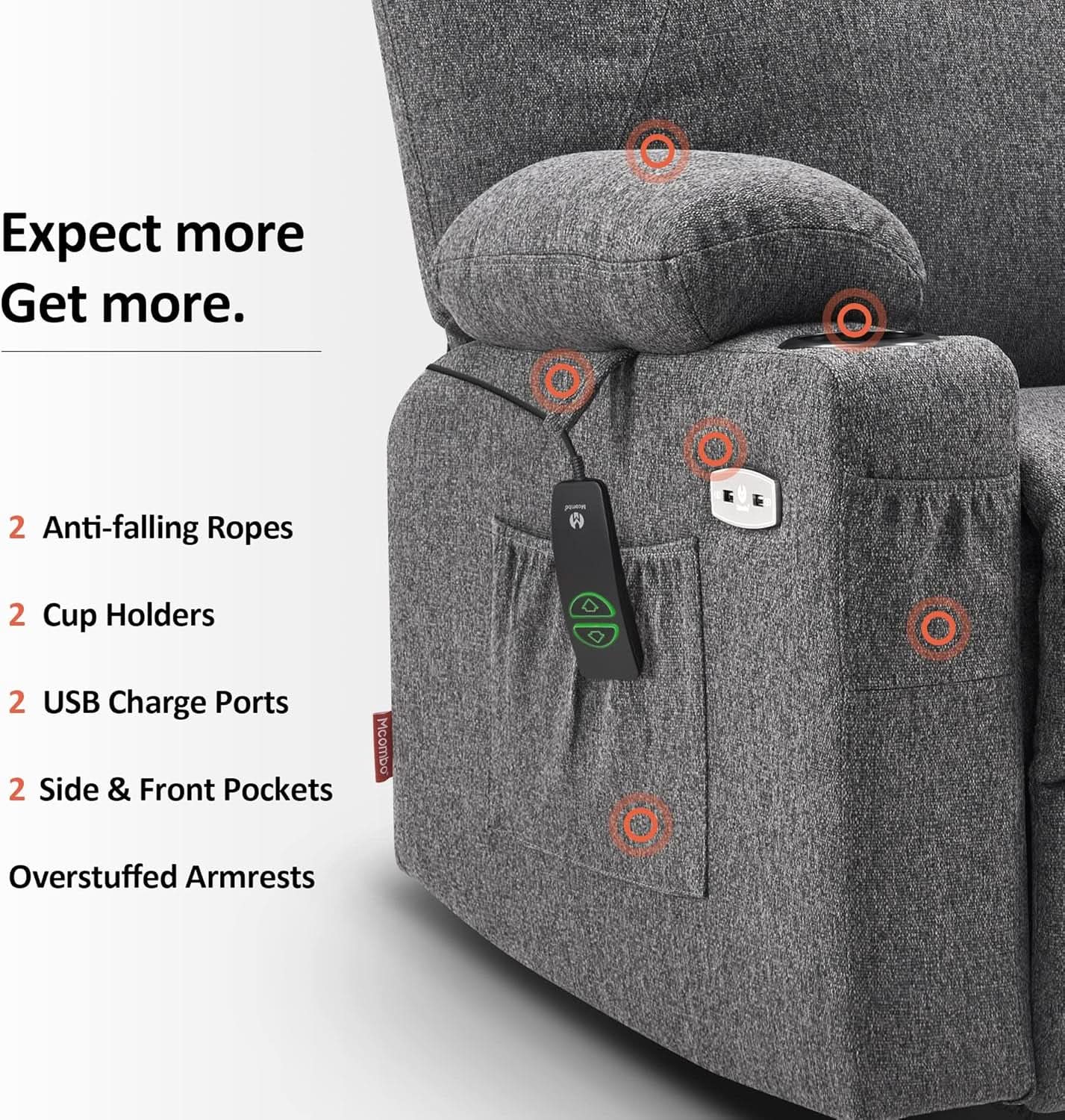 Power Lift Recliner Chair Large Size Massage For Living Room