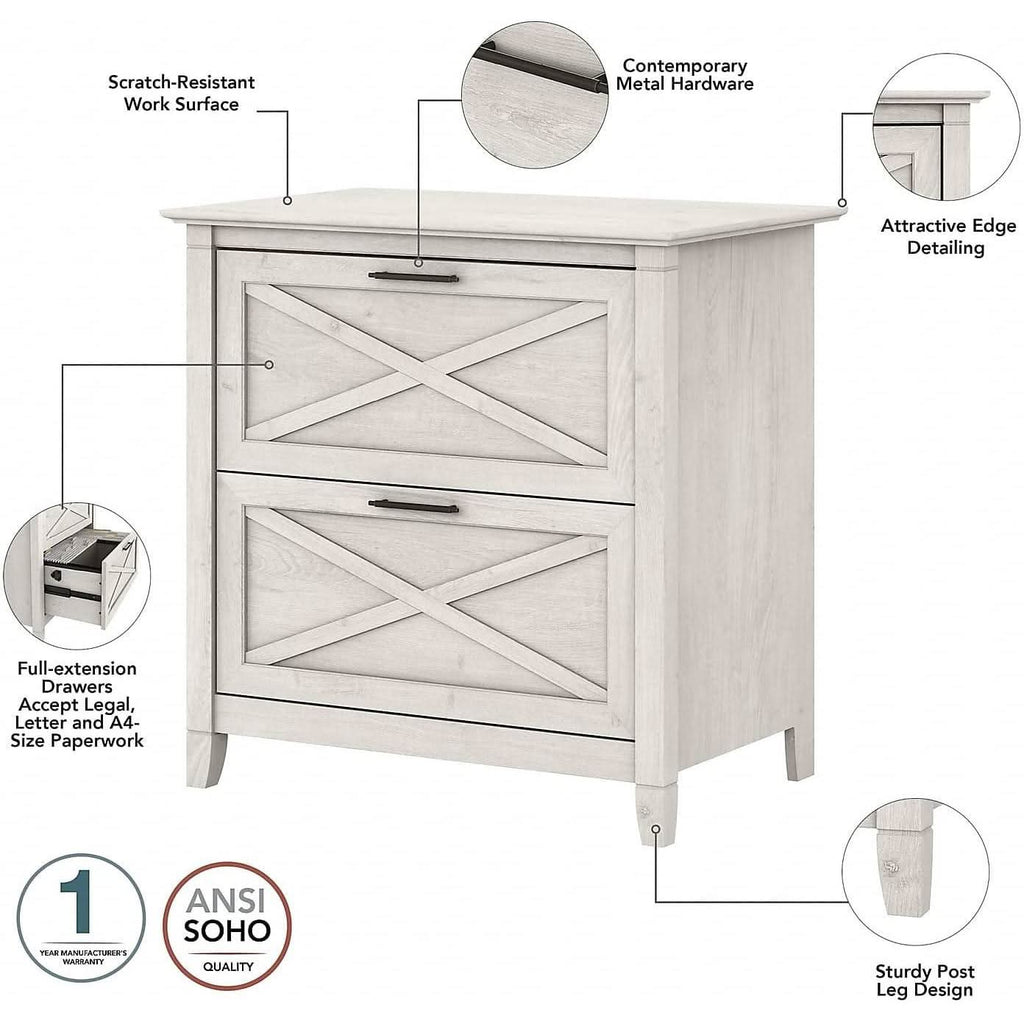 60W L Shaped Desk With Mobile File Cabinet For Home Office