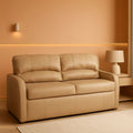 65 Inch Jack Knife RV Sleeper Sofa Toffee Leather PUPro Plus