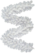 9' x 8" Artificial Christmas Garland - White