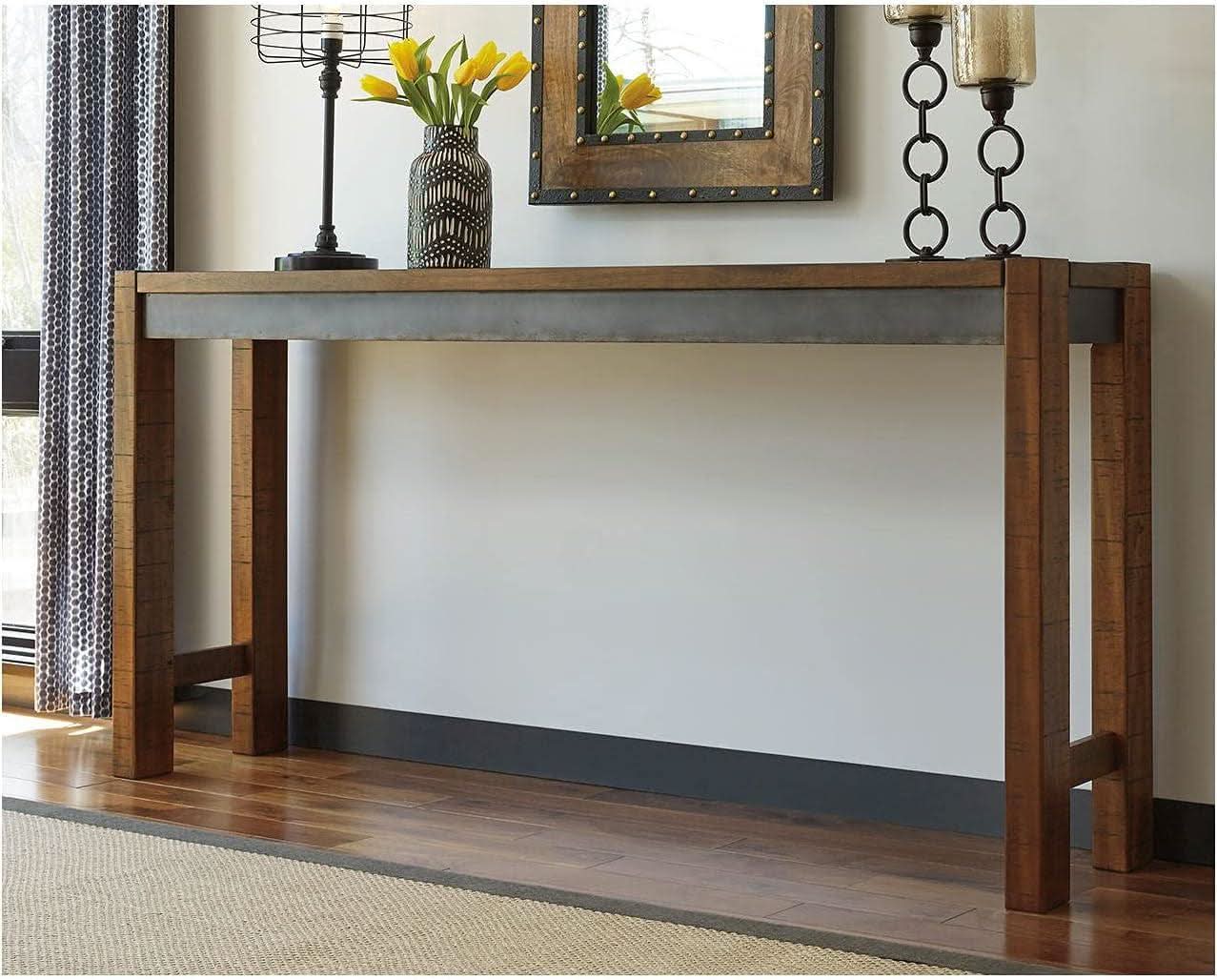 Torjin Urban Counter Height Dining Table Two Tone Brown