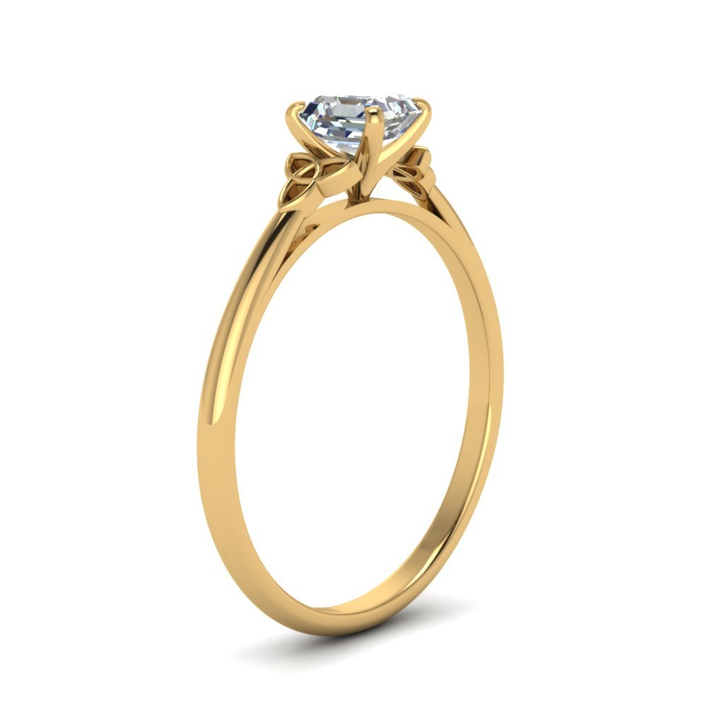 Celtic Solitaire Engagement Ring