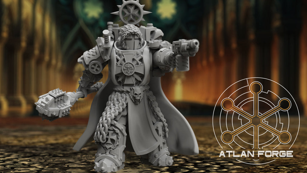 Templar Argenta by Atlan Forge – 5-Man Modular Resin Printed Grimdark Squad (28/32mm)