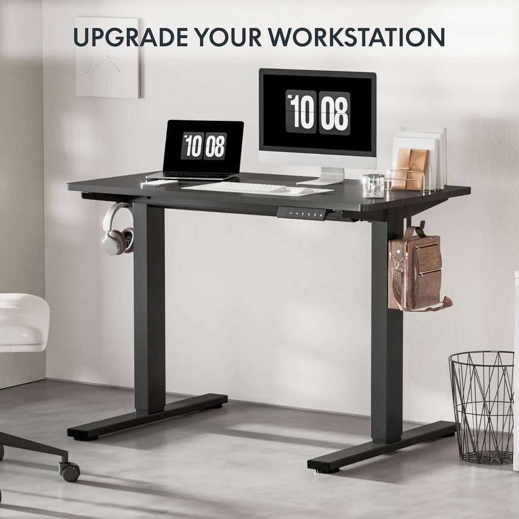 Electric Height Adjustable Standing Desk 48 X 24 Black