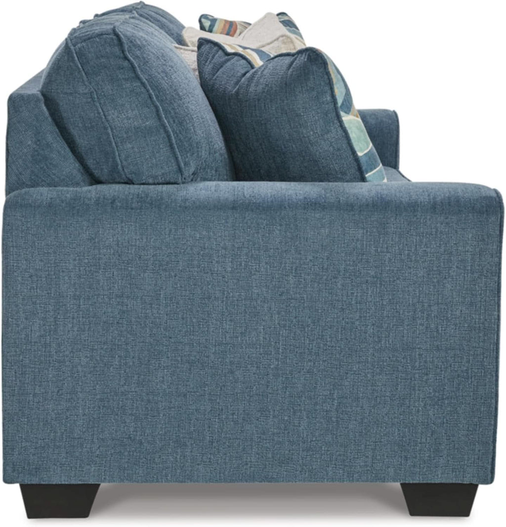 Blue Queen Stainresistant Memory Foam Sleeper Sofa