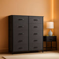Tall Fabric Dresser With 8 Drawers For Bedroom Storage