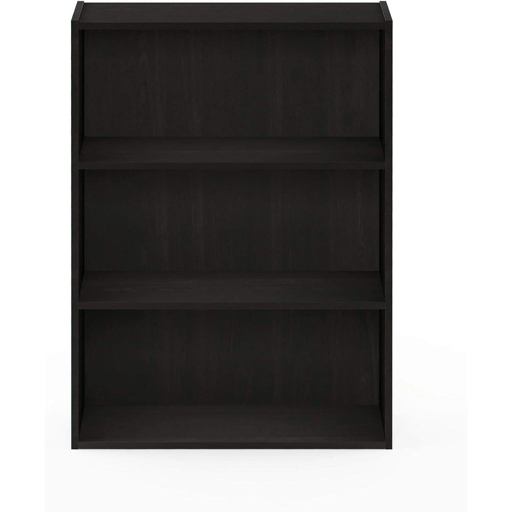Pasir 3 Tier Open Shelf Bookcase In Espresso Finish