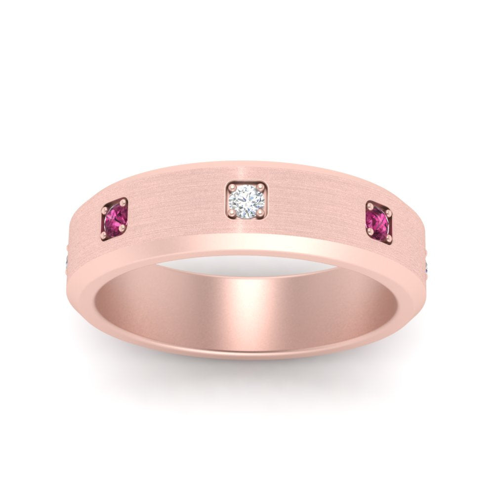 Beveled Mens Promise Ring