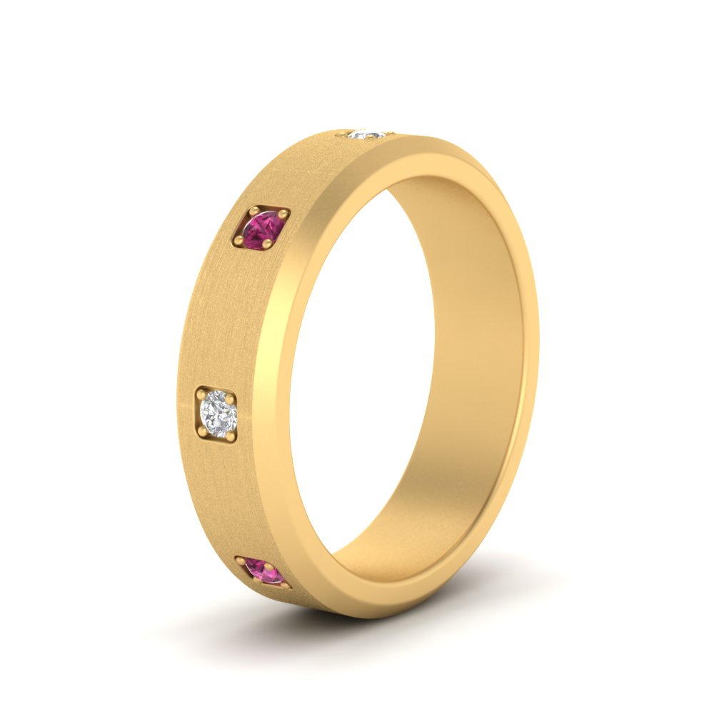 Beveled Mens Promise Ring