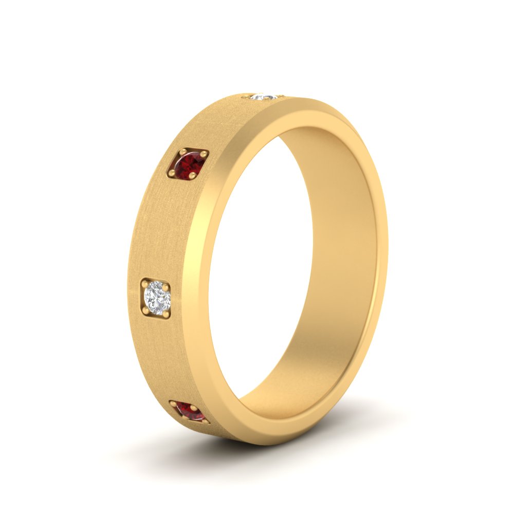 Beveled Mens Promise Ring