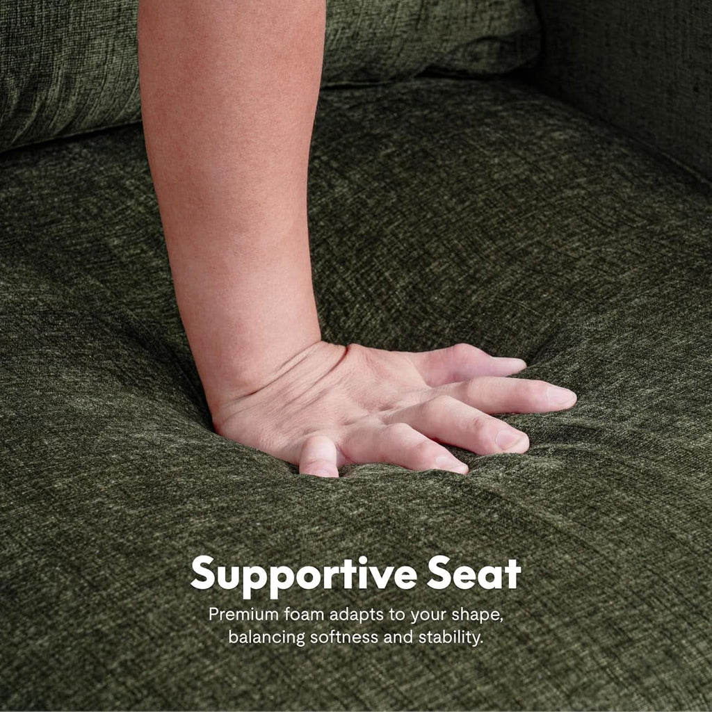 Compact Chenille Accent Chairs With Removable Covers