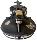 Rozanna's Metallic Butterfly Bling Black Violin Outfit