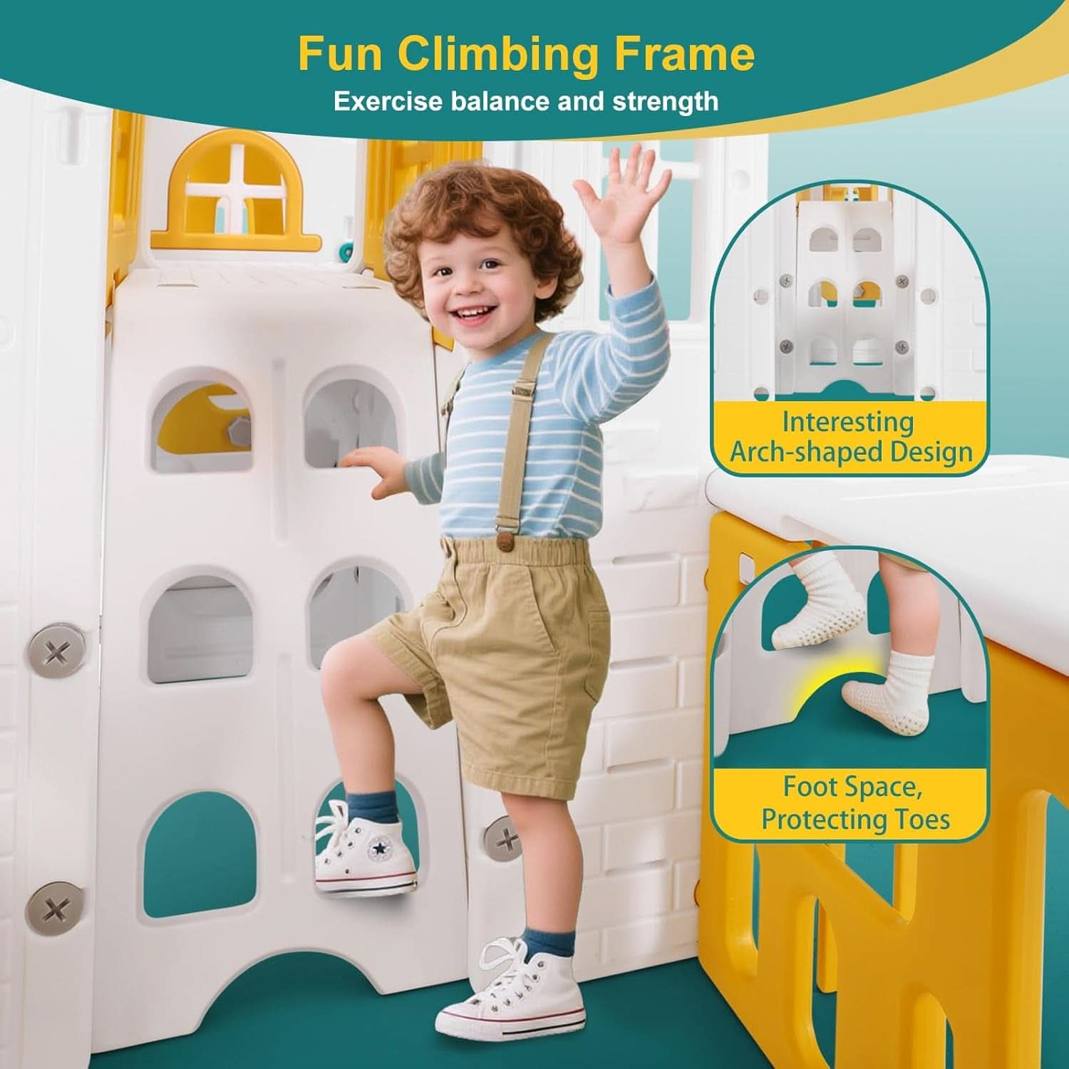Nine In One Toddler Sliding Playground OutdoorPlayset