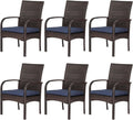 Outdoor Wicker Chair Set with Cushions for Patios