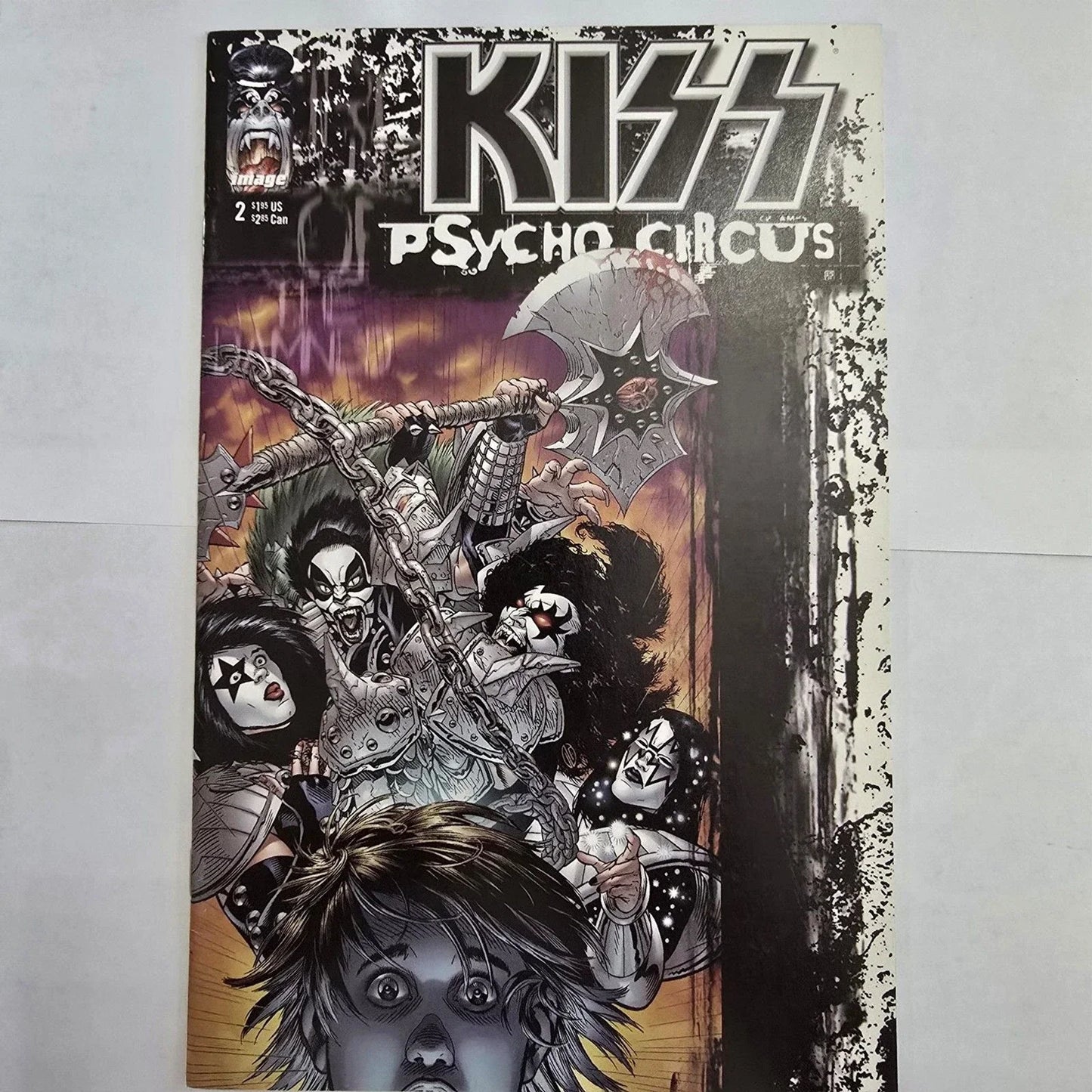 KISS Psycho Circus #2 Image Comics 1997 Gene Simmons Paul Stanley Comic