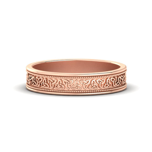 Celtic Mens Gold Band Rings