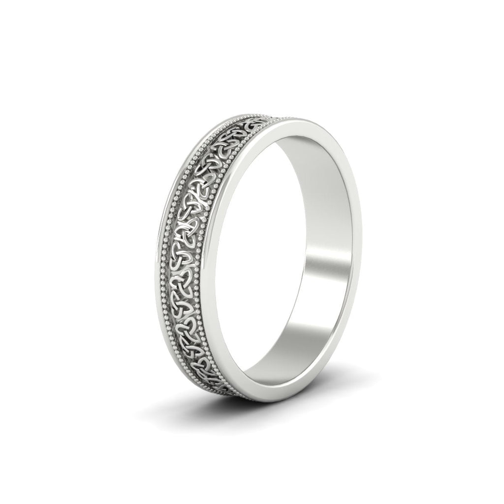 Celtic Mens Gold Band Rings