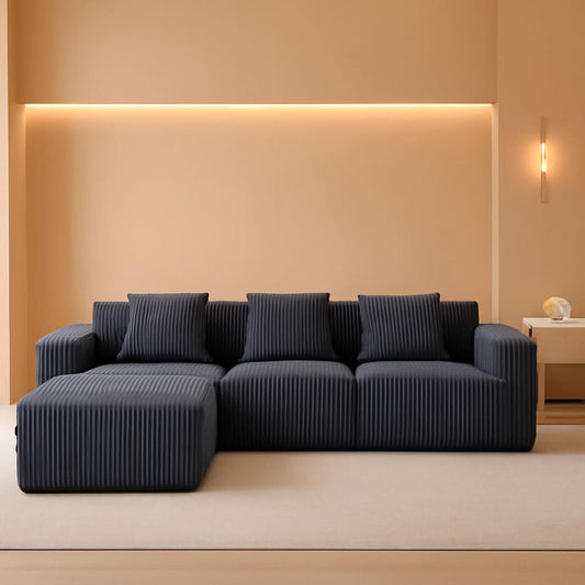 Comfy L Shaped Modular Memory Foam Sectional Sofa
