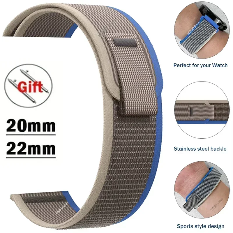 COROS Watch Band Nylon Loop Strap Durable Adjustable Colors