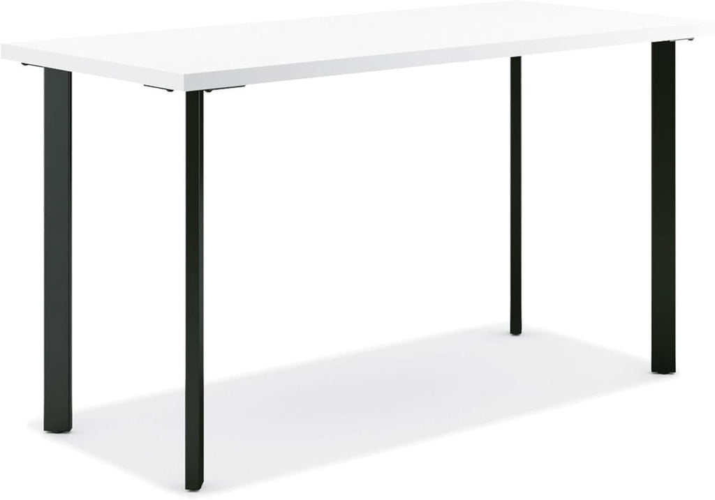 Coze 42 Inch White Top Computer Desk Sturdy Space Saving