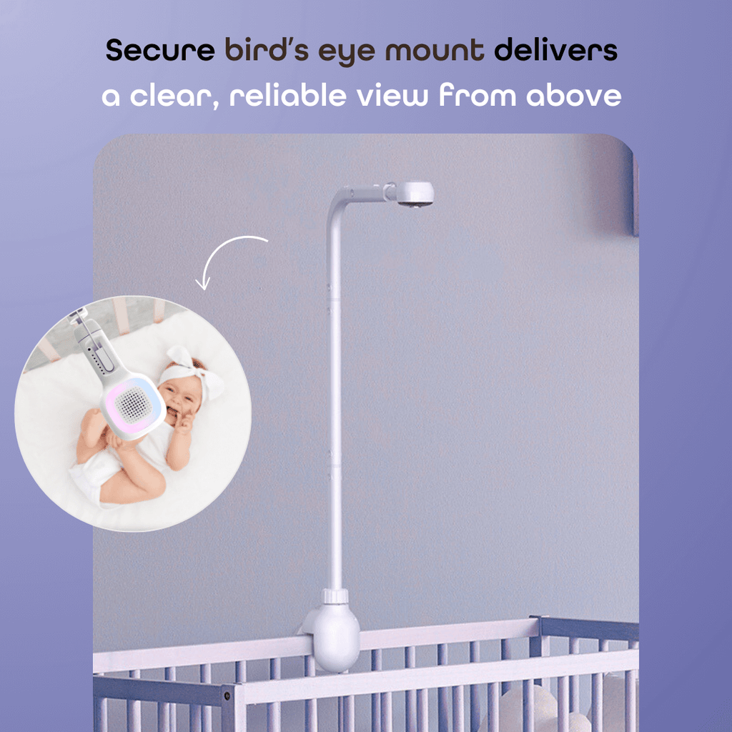 SkyVision AI Pro with Adjustable Crib Mount