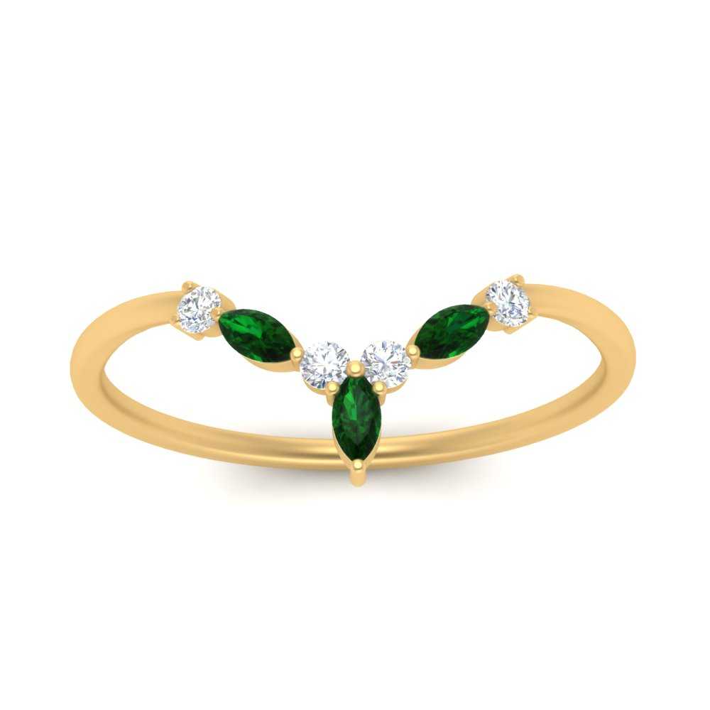 Crown Marquise And Round Band
