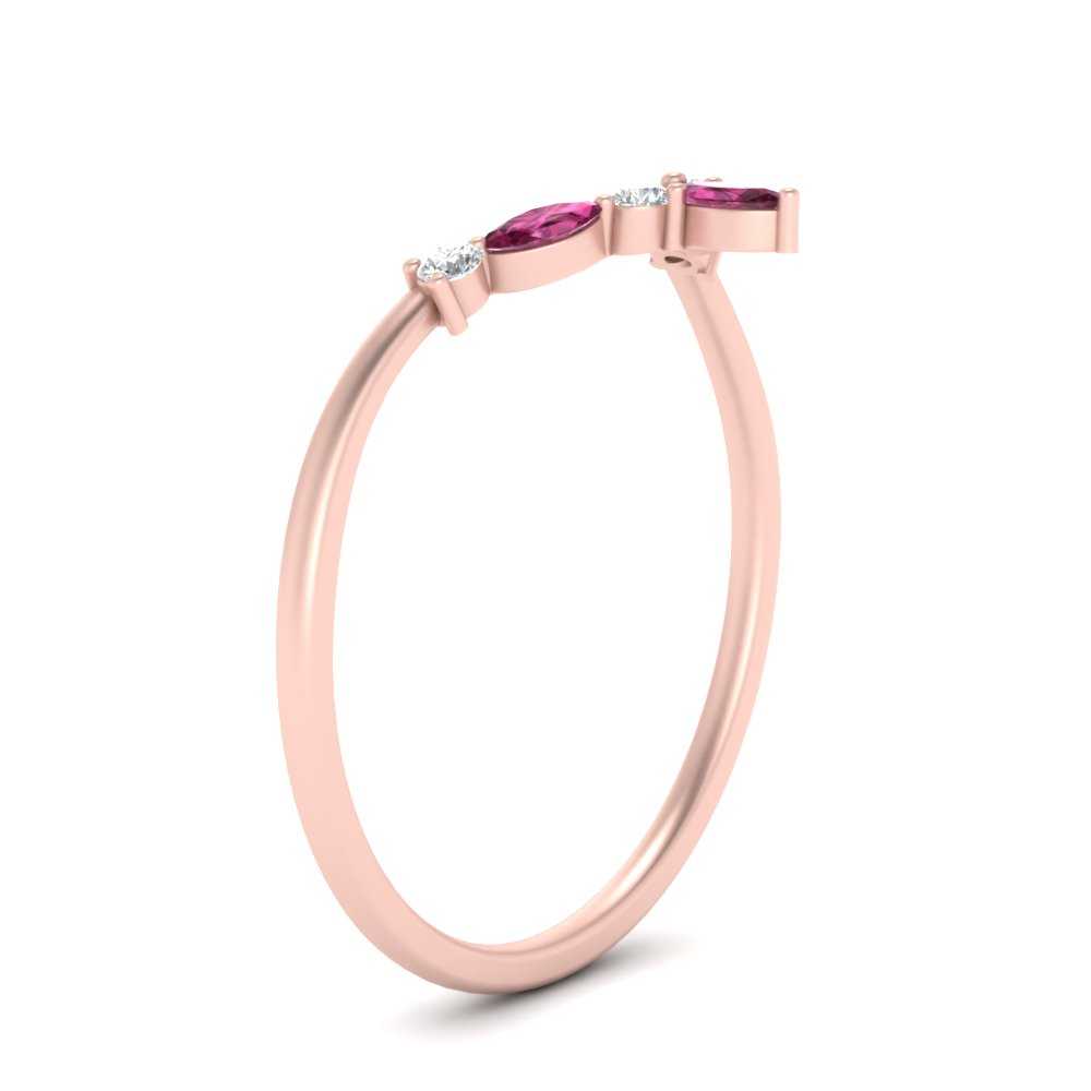 Crown Marquise And Round Band