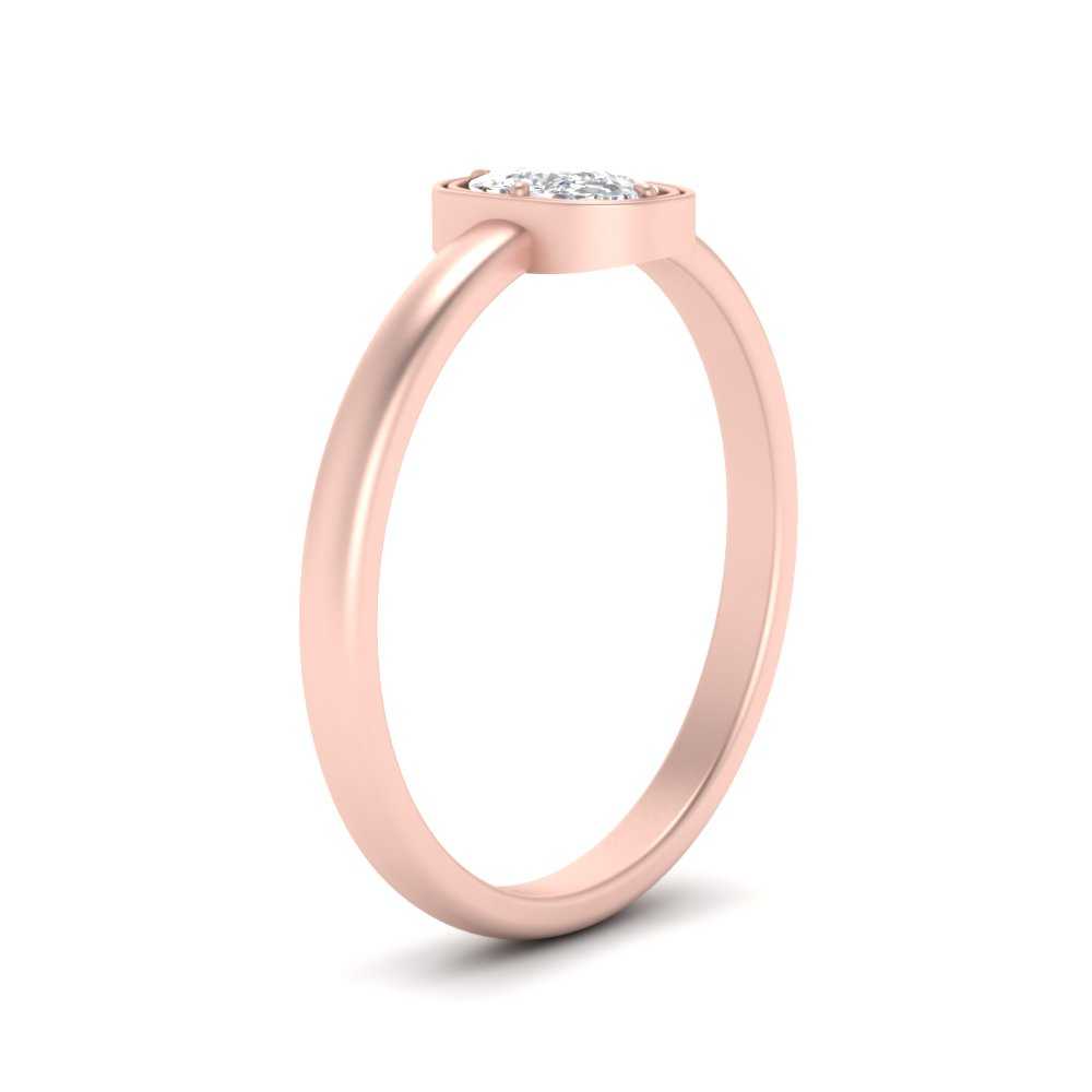 Cushion Cut Bezel Solitaire Ring