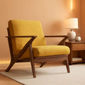 Zola Velvet Gold Upholstered Modern Accent Armchair