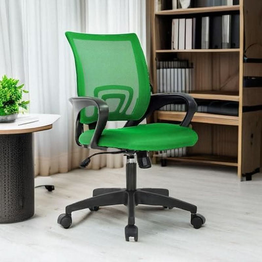 Ergonomic Green Mesh Office Chair With Lumbar Support