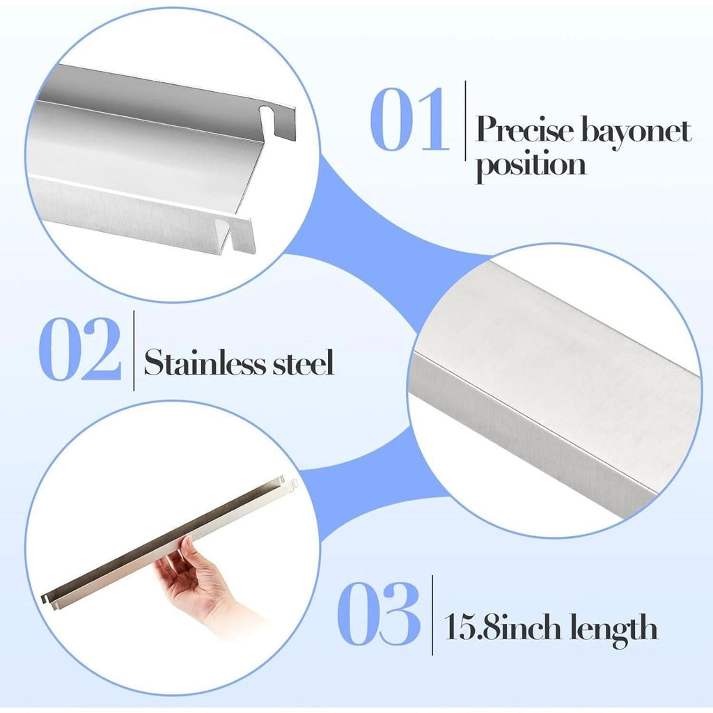 Stainless Steel Hanging File Rails 15.76 Inch Cabinets
