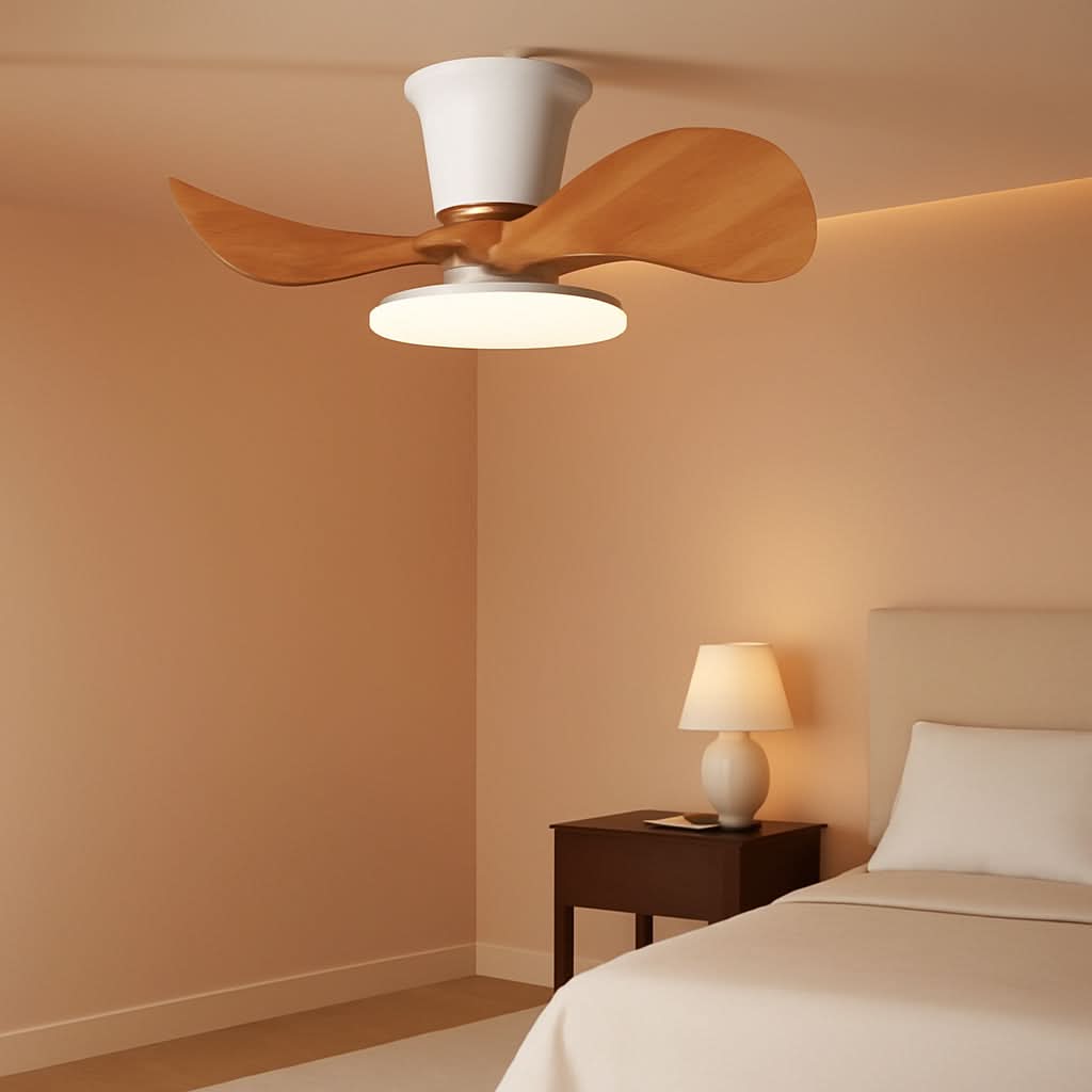 22 Inch Ceiling Fan With LED Light For Kitchen And Bedroom