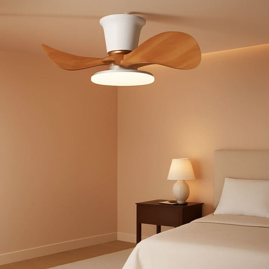 22 Inch Ceiling Fan With LED Light For Kitchen And Bedroom