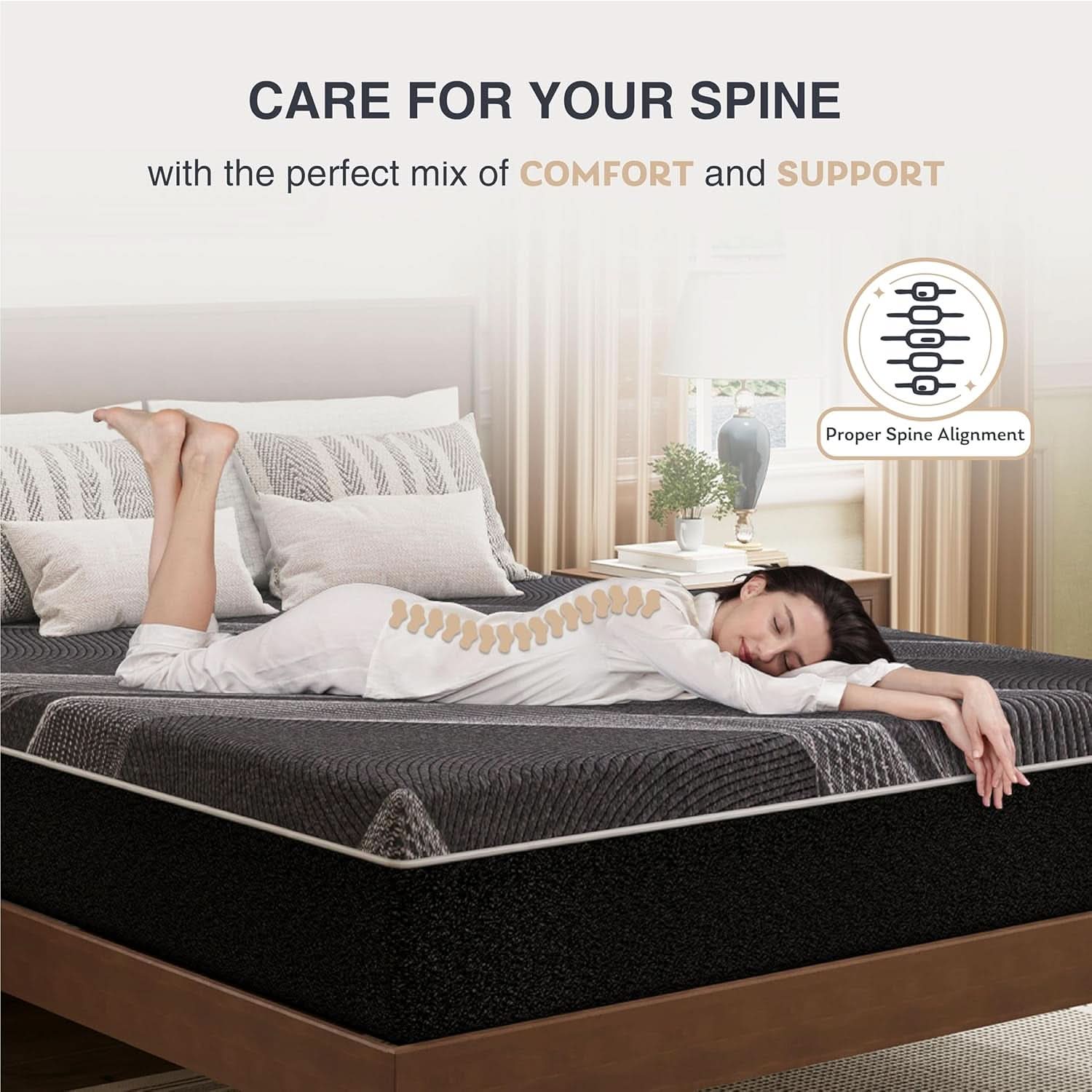 Queen Size Gel Memory Foam Mattress Certipur Certified