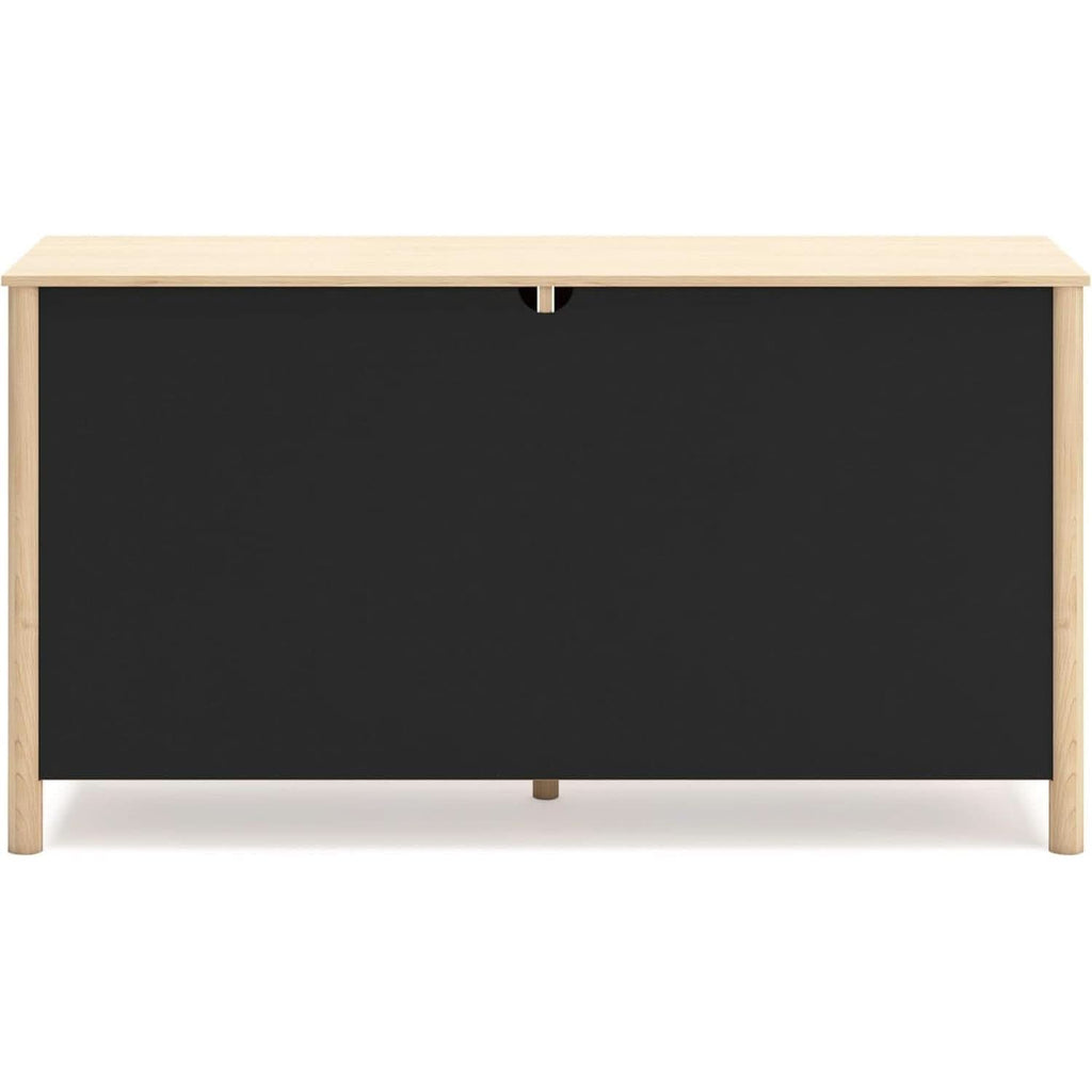 Light Brown Six Drawer Dresser For Bedroom Storage