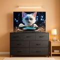 TV Stand For 45 Inch TV With Durable Fabric Drawers