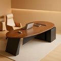 Spacious L Shaped Executive Desk With Side Storage System
