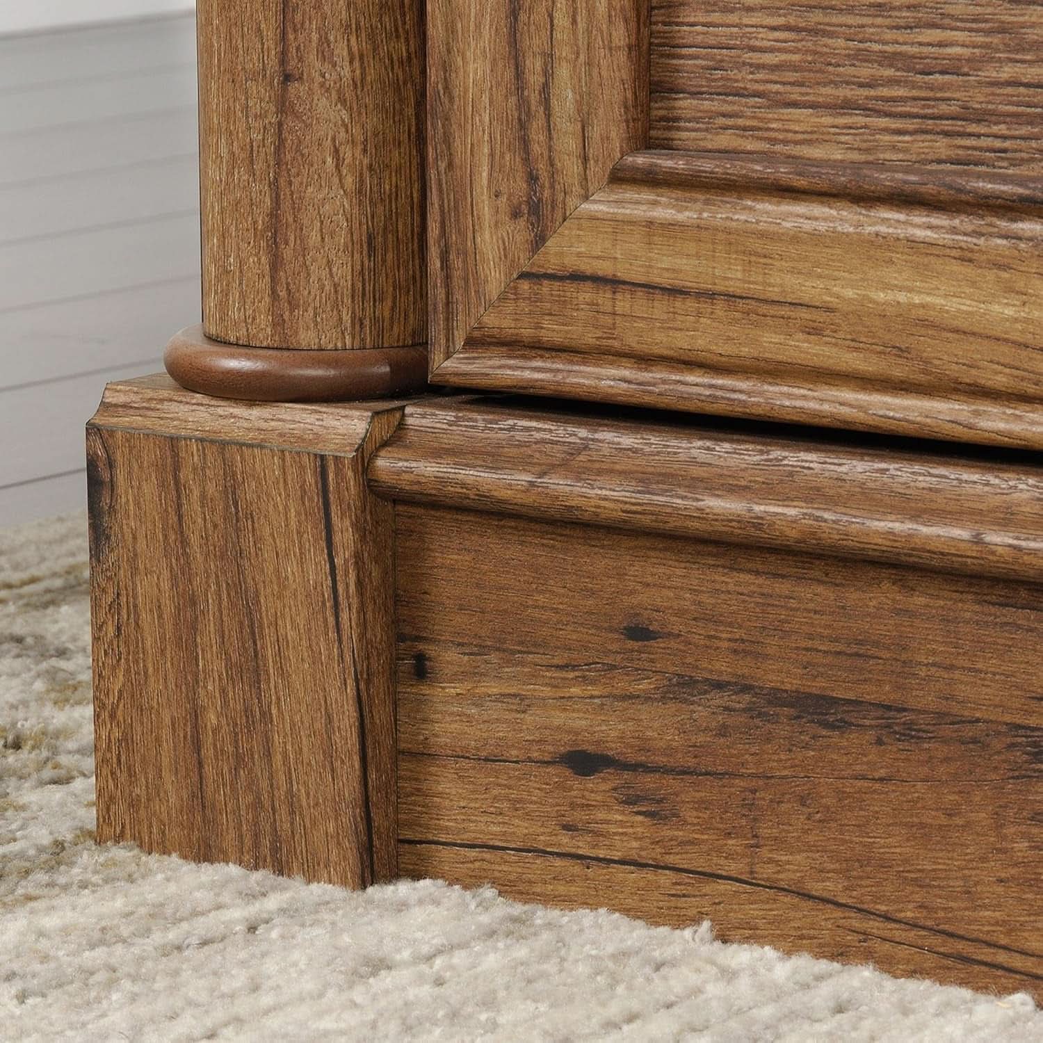 Palladia Executive Desk 65 Inch Vintage Oak Surface