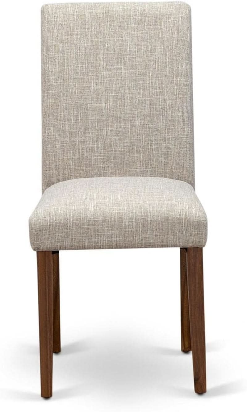 Abbott Classic Parson Dining Chairs Doeskin Linen Fabric Set Of 2