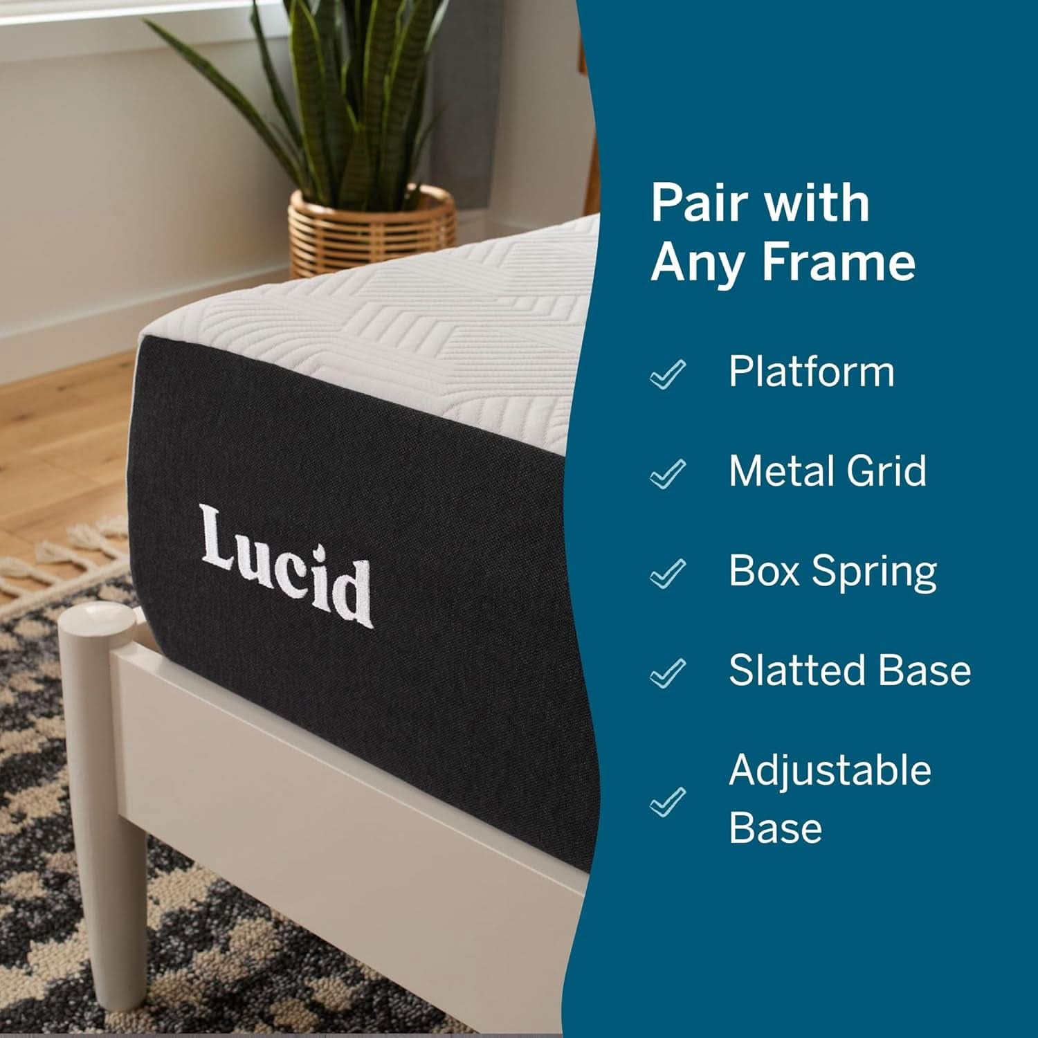 Full Size Memory Foam Mattress Bamboo Charcoal Gel Infusion