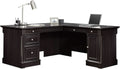 Elegant L-Shaped Desk with Spacious Surface in Wind Oak