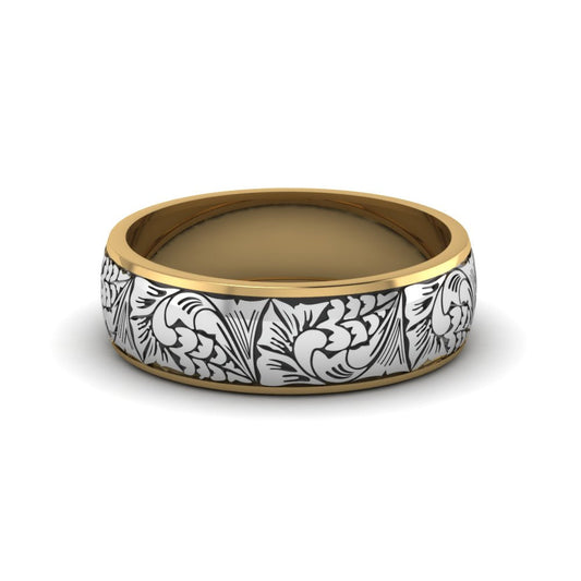 Engraved Mens Wedding Band