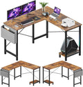 Corner L Shaped Gaming Desk With CPU Stand And Side Bag