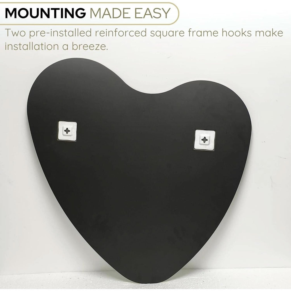 26 Inch Irregular Heart Wall Mirror For Home Decor