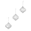 8CM ONION WITH SILVER SLANT LINES (3PCS)