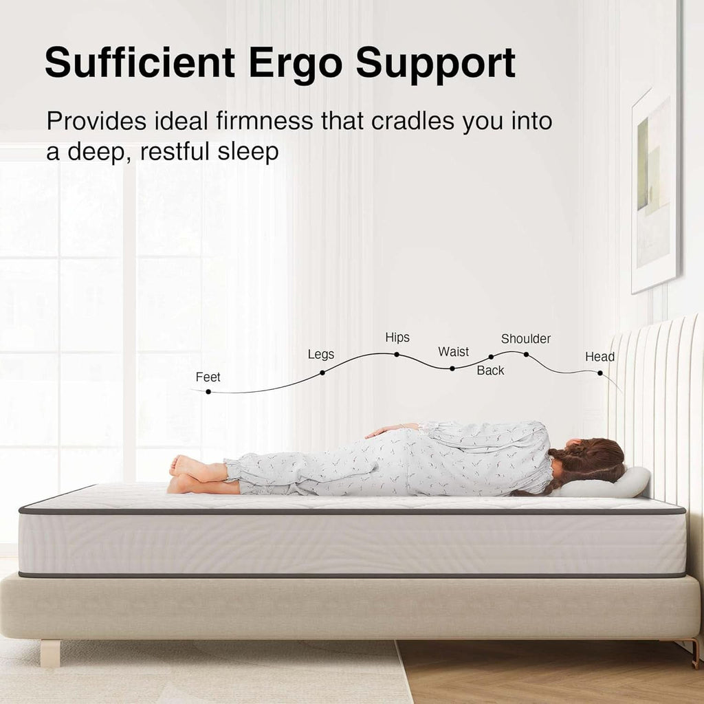 Twin XL Hybrid Mattress Featuring Motion Isolation