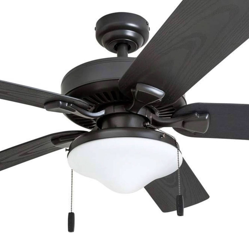 Belmar 52 Inch Bronze Damp Rated Ceiling Fan LED Light