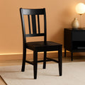San Remo Splatback Dining Chairs Set Of Two, Black