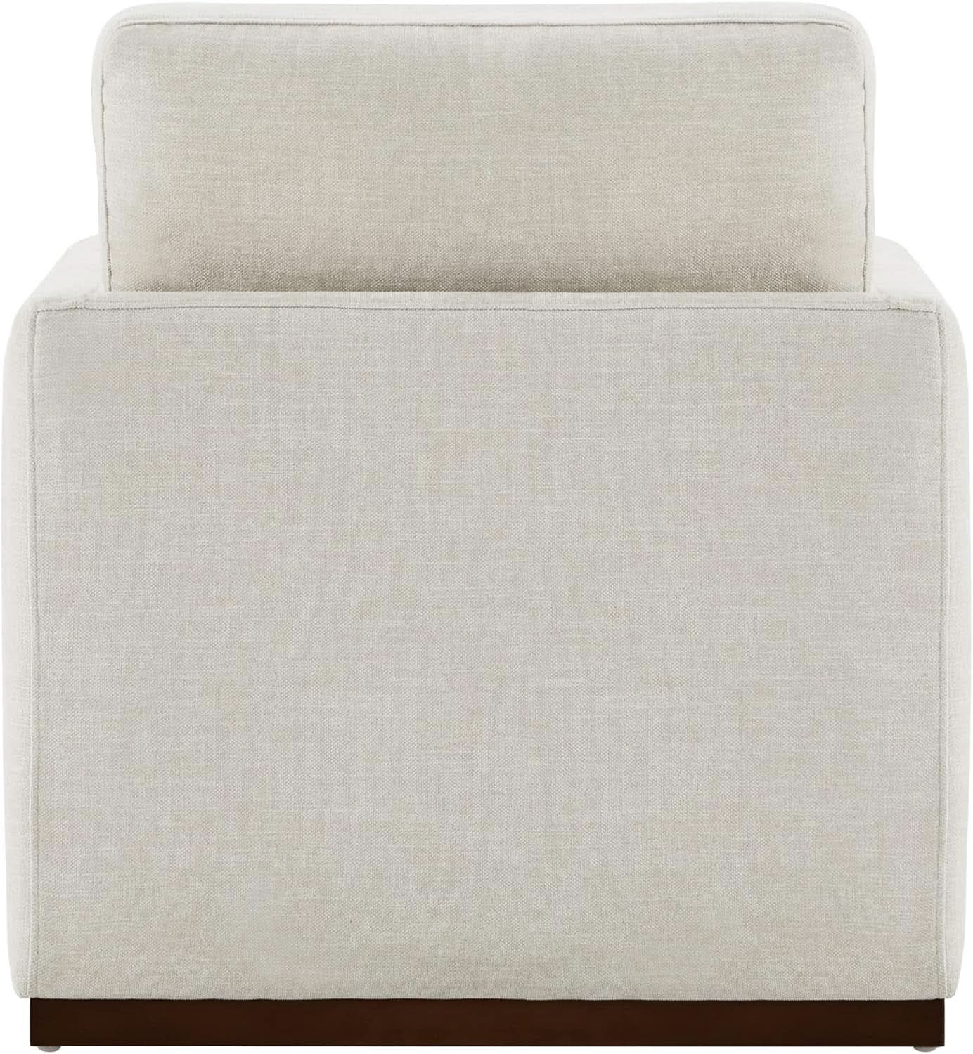 Swivel Linen Accent Armchair Mid Century Modern 360 Swivel